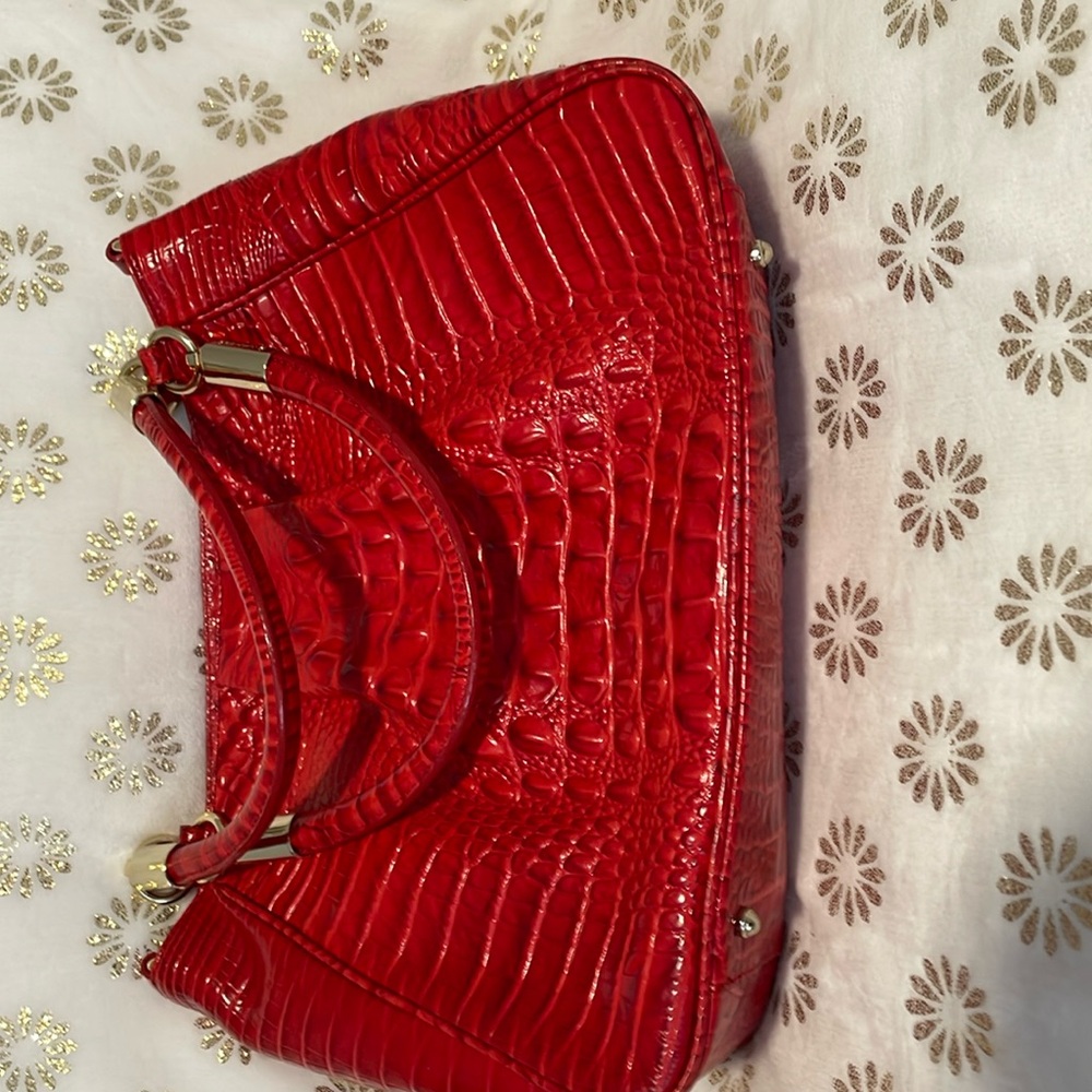 Brahmin. Women’s Melbourne embossed leather. True red. No strap. Used 1x